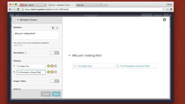 How To Create Typeforms and Insert them into Bunkr Presentations смотреть онлайн