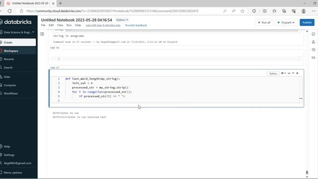 Python Real-time interview questions - Fetching Length of last word in a given String. смотреть онлайн