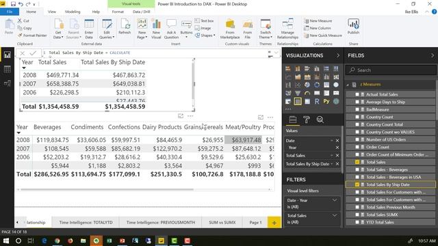 6 - Intro to DAX: Use the inactive relationship with CALCULATE and USERELATIONSHIP смотреть онлайн