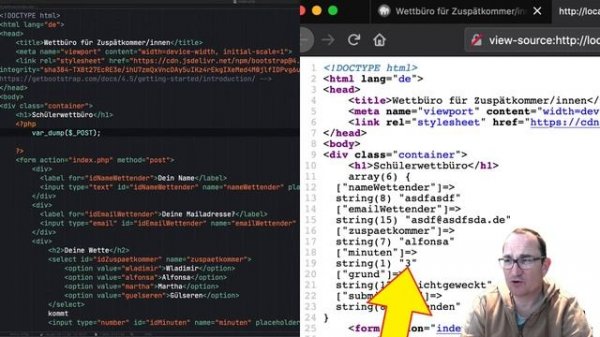 Folge 1: HTML-Formular mit PHP auswerten