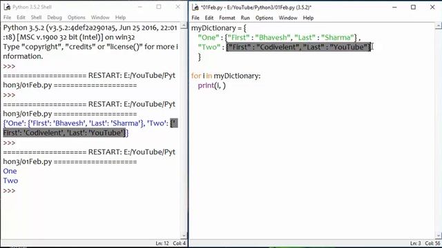 Python3 Tutorial - Nested Dictionaries with For Loops смотреть онлайн