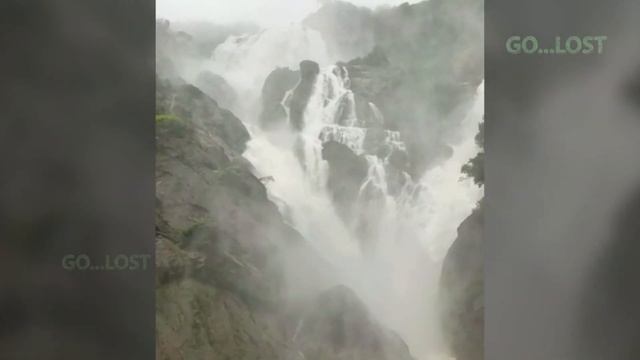 Dudhsagar Waterfalls Goa -Amazing View || India's Biggest Waterfalls 2020 || Aerial View. смотреть онлайн
