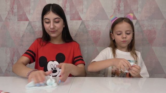 Делаем СНОУ слаймы с My little Nastya смотреть онлайн