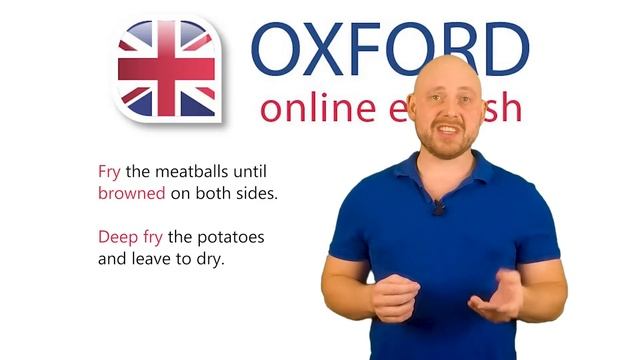 Preparing, Cooking And Serving Food In English - Visual Vocabulary Lesson