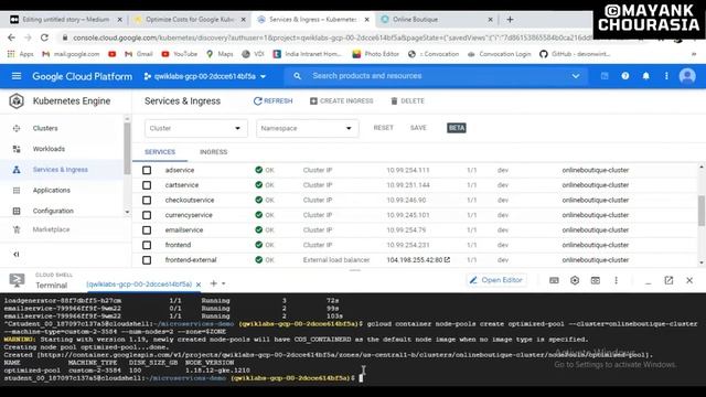 GSP343 Optimize Costs for Google Kubernetes Engine: Challenge Lab смотреть онлайн