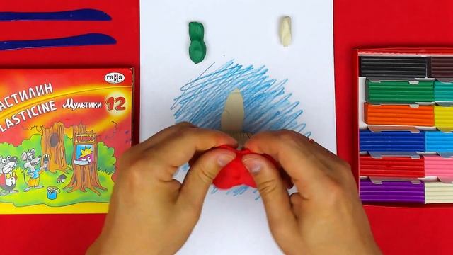 Лепим ГРИБОК - поделка для детей - видео лепка из пластилина смотреть онлайн