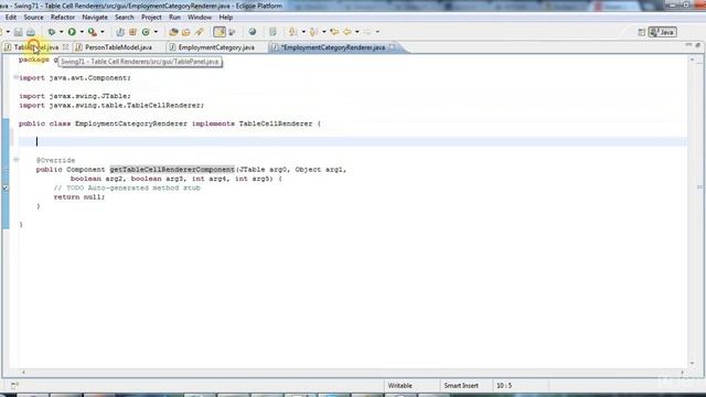 Custom Table Cell Renderers смотреть онлайн