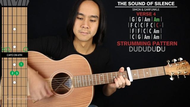 The Sound of Silence Guitar Cover Simon ?|Tabs + Chords| смотреть онлайн