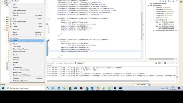Ejercicios #1 RadioButton - Pasar Datos de un Activity a otro смотреть онлайн