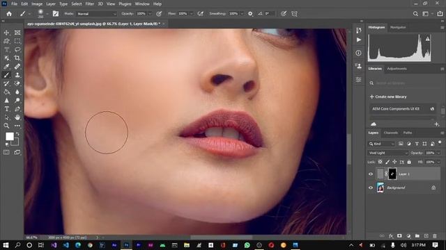 High Skin Retouch In Just Few Steps, Using Brush Tool | Adobe Photoshop | Zulfiquar Hussain смотреть онлайн