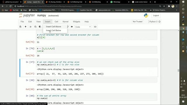 Python Numpy tutorial | Numpy tutorials for begineers | Numpy array | Part 2 смотреть онлайн