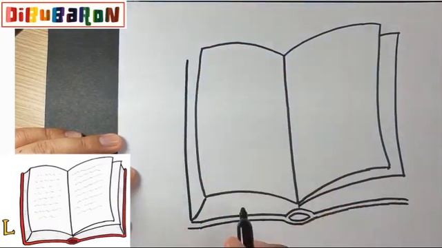 Dibujando un libro para LEER - Dibujos con la letra L - Dibubaron Speed Drawing смотреть онлайн