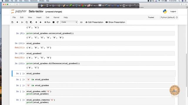 Python Data Structures - Video 5: Sets in Python смотреть онлайн