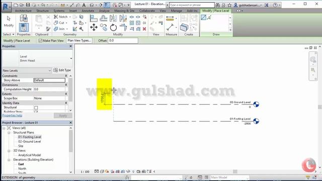 02-Create Levels || Autodesk Revit Structure Full Tutorials | Hindi | Urdu | смотреть онлайн