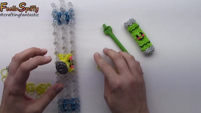 Happy Stick of Gum Tutorial by feelinspiffy (Rainbow Loom) смотреть онлайн