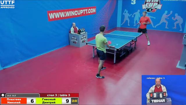 Плахтеев Николай 2-3 Гнесный Дмитрий Турнир Восток 5 WINCUP 07.09.21 ПрямаяТрансляция Зал 3