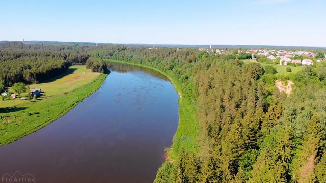 4K Drone Footage - Lithuanian Nature From Above - Ambient Drone Video
