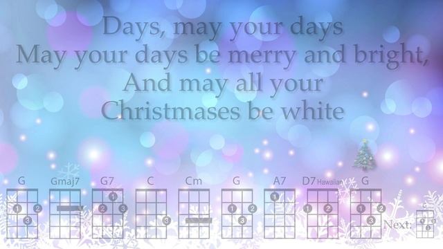 White Christmas Ukulele Play Along (Drifters) смотреть онлайн