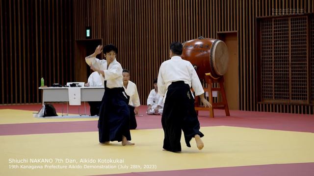 Shiuchi NAKANO 7th Dan, Aikido Kotokukai - 19th Kanagawa Aikido Federation Demonstration смотреть онлайн