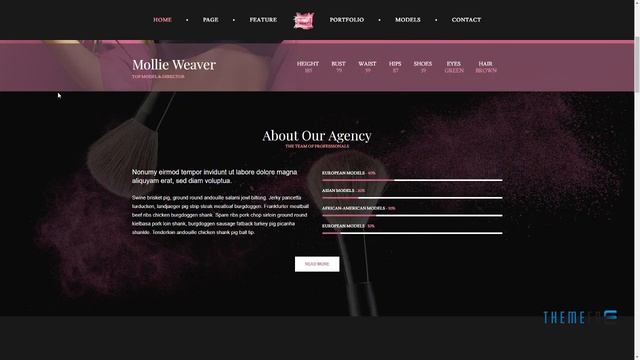 Burnley - Modelling Agency and Portfolio WordPress Theme Nick Vi смотреть онлайн