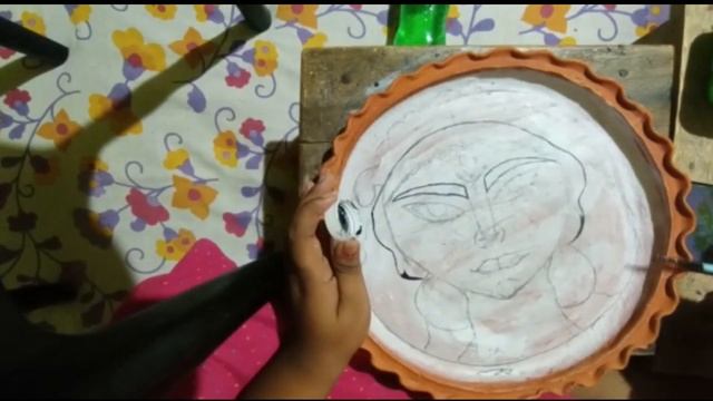 মা দূর্গা চিএ অঙ্কন | Home Made Customized Product | смотреть онлайн