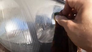 полироль фар,своими руками, паста ГОИ. шевролет реззо.