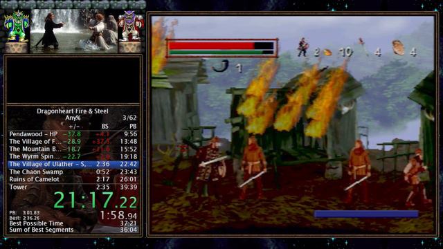 Dragonheart Fire & Steel PSX speedrun - 38:23 смотреть онлайн