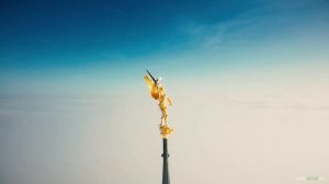 Замок / Аббатство Мон Сен Мишель на острове во Франции | Mont Saint Michel, France drone footage 4K