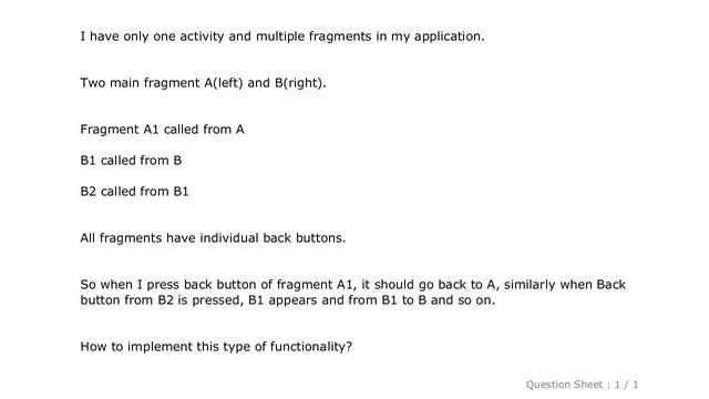 Android : how to go back to previous fragment on pressing manually back button of individual fragme смотреть онлайн