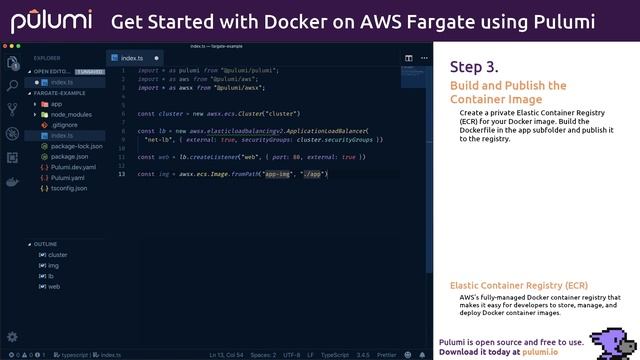 Get Started with Docker on AWS Fargate using Pulumi смотреть онлайн