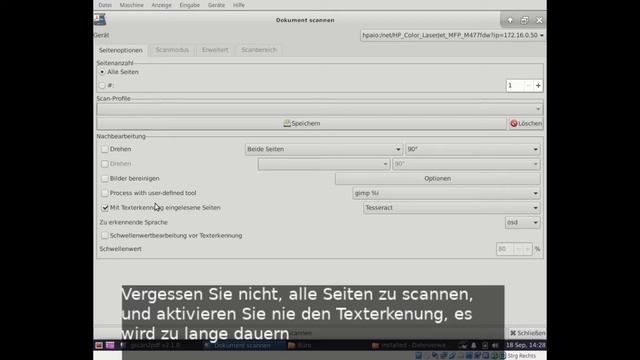 Programm Gscan2pdf