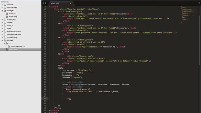Creating a web login page basically look HTML, bootstrap and php смотреть онлайн
