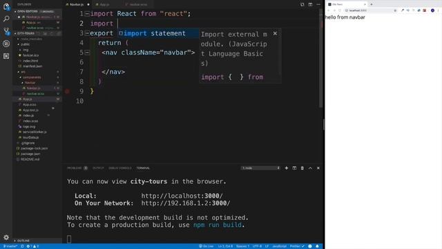 React - Create a Navbar смотреть онлайн