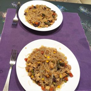 Фунчоза с морепродуктами