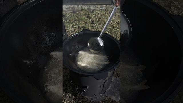 Чукотская корюшка в казане!