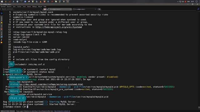 Настройка Master-Slave репликации в Percona Server for MySQL 5.7 | Oracle Linux 7.9 смотреть онлайн