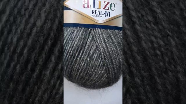 Подробный обзор полушерстяной пряжи Alize Angora Real 40 №182 Серый меланж смотреть онлайн