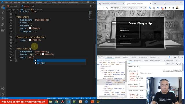 Tạo form đăng nhập(form login) chuyên nghiệp với html, css, jquery | Unitop.vn смотреть онлайн