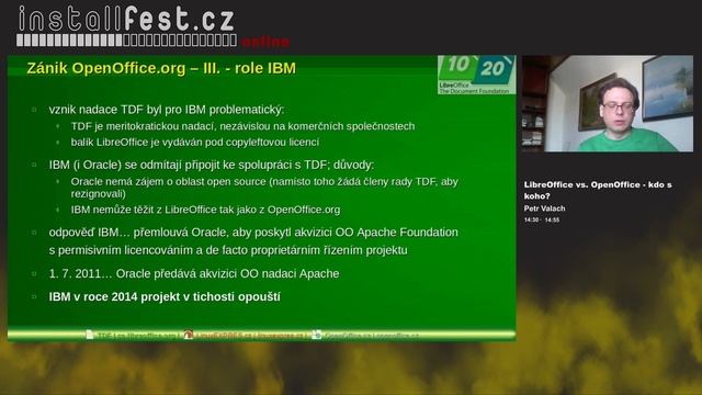 LibreOffice vs. OpenOffice - kdo s koho? (Petr Valach) смотреть онлайн