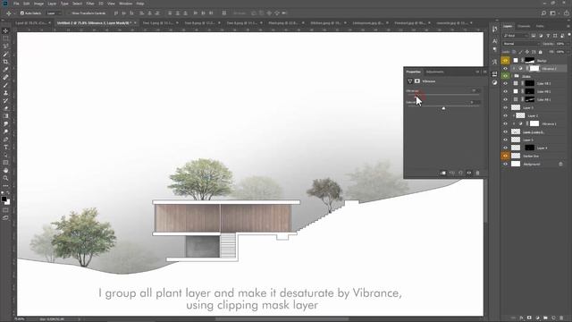 Architecture Section Rendering by Photoshop (Hậu kỳ mặt cắt kiến trúc) смотреть онлайн