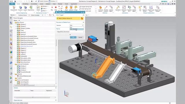 NX Mechatronics Concept Designer – Tutorial 2 – Optimizations and modification of the simulation смотреть онлайн
