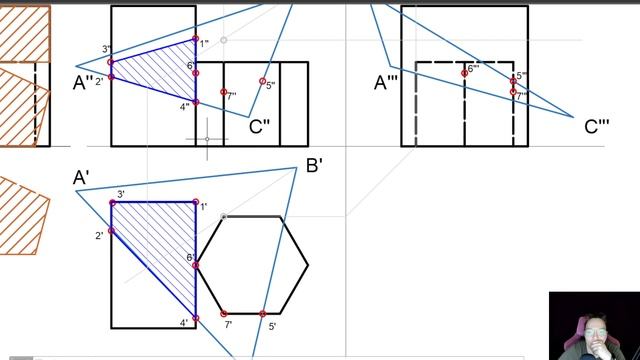 Начертательная геометрия: плоскость и геометрические фигуры смотреть онлайн