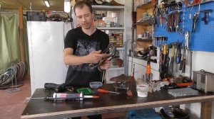 ремонт кожаного седла дорожного велосипеда, с пружинами