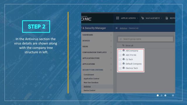 How to filter viruses by the company and by device groups in Comodo ONE ITSM смотреть онлайн