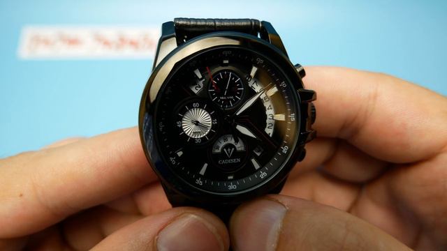 ЧАСЫ CADISEN Black - обзор 📌 КУПИТЬ Кварцевые Часы мужские наручные ⌚ смотреть онлайн