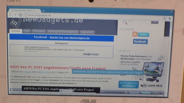 ASUS Eee PC X101 Unboxing, Hands On and Review смотреть онлайн