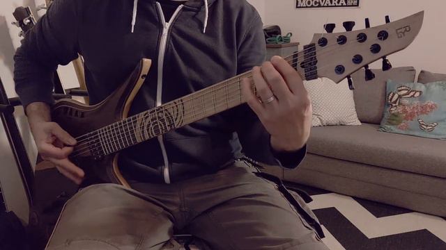Red Layer Guitars - Textyres 7 string - Quick Test (meshuggah) смотреть онлайн