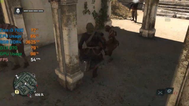 Assassin's Creed Black Flag - Core i3 7100 + GTX 970 - Benchmark смотреть онлайн
