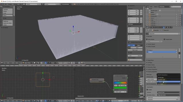 Octane for Blender hair gradient tutorial смотреть онлайн