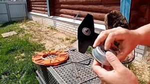 Как поменять катушку с леской на лепестковую фрезу на  бензокосе штиль(shtil )